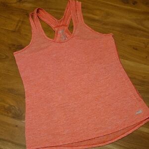 Avia Women's Heathered Coral Racerback Muscle Tee